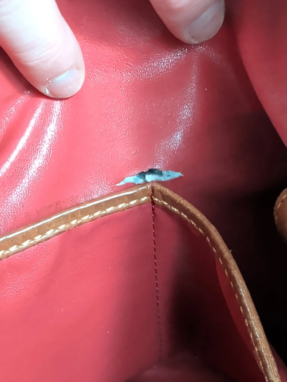 Dooney & Bourke Red Pebbled Leather Domed Satchel